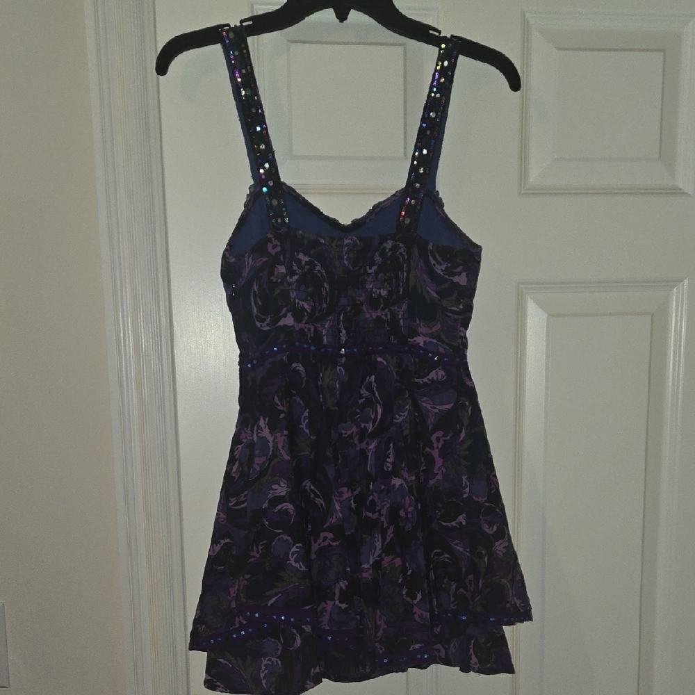 Free People Purple Dress with Sequin Straps - Picture 5 of 14